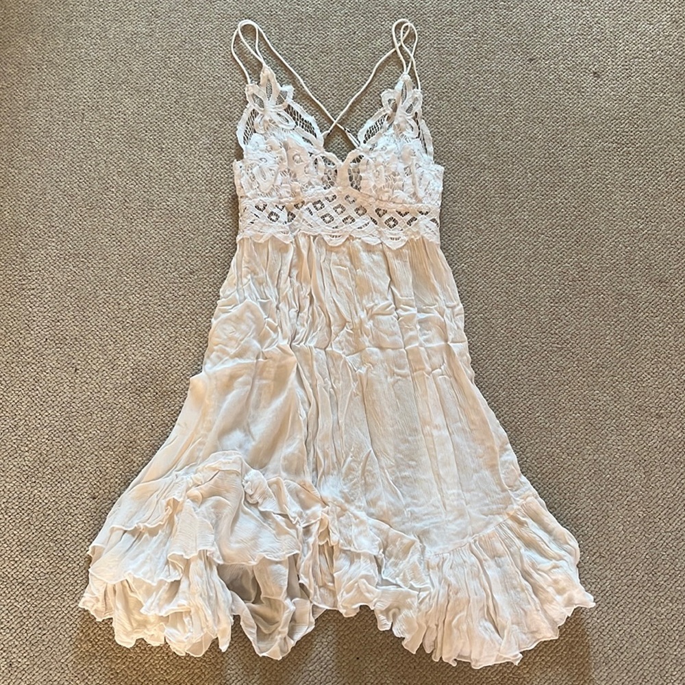 Free people white lace dress